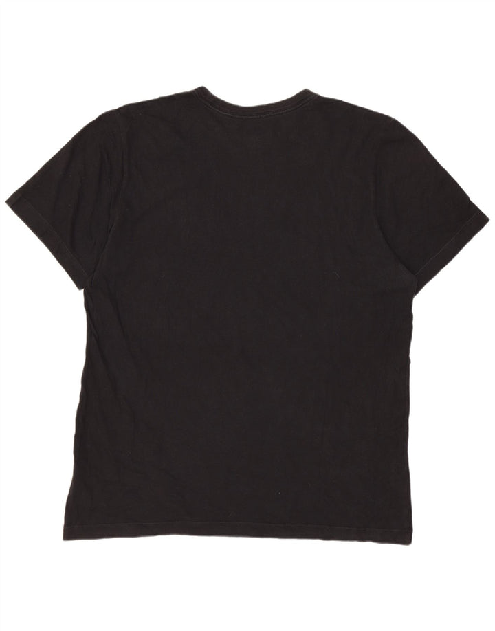 Ανδρικό μπλουζάκι Nike Air Graphic Μπλουζάκι μεγάλο μαύρο βαμβακερό