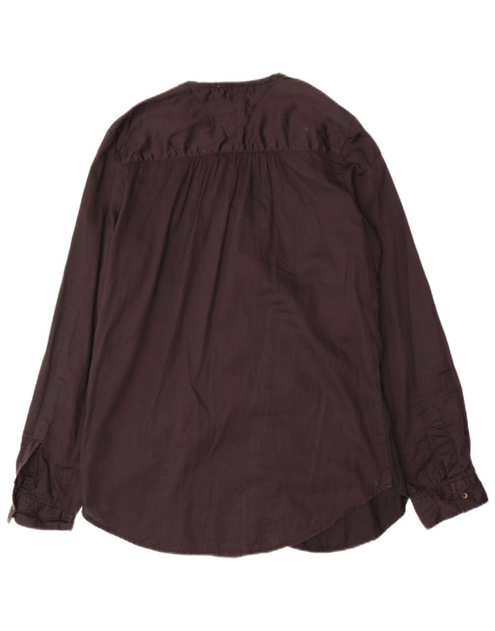 Tommy Hilfiger Γυναικείο πουκάμισο Oversized UK 10 Small μαύρο βαμβακερό