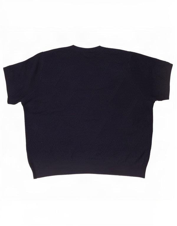 Marks & Spencer Γυναικείο πουλόβερ με λαιμόκοψη UK 18 XL Navy Blue