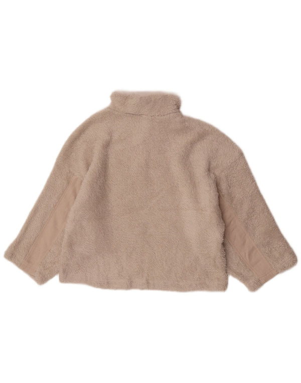 Reebok γυναικείο φερμουάρ Fleece Jumper UK 4/6 XS Off White Polyester