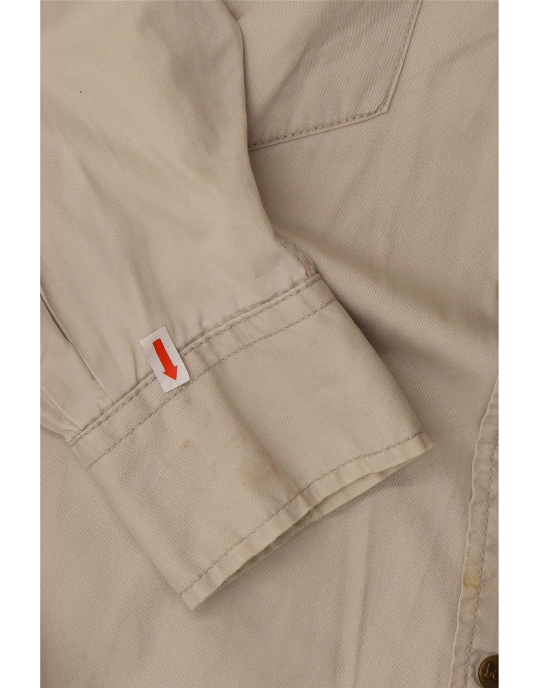 Ανδρικό πουκάμισο LEE Large Beige Cotton Western