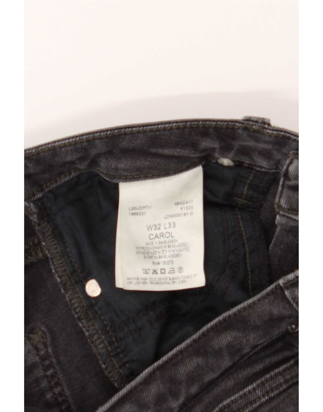 Lee Womens Carol Straight Jeans W32 L26 Γκρι βαμβακερό