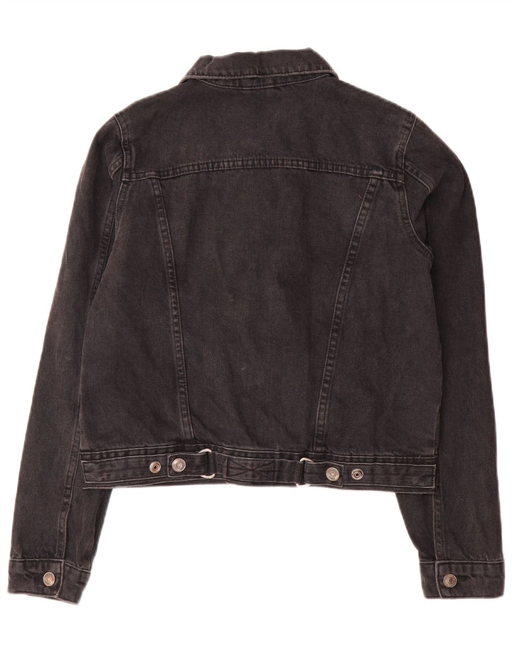 Topshop Γυναικείο Τζιν Μπουφάν UK 10 Small Grey