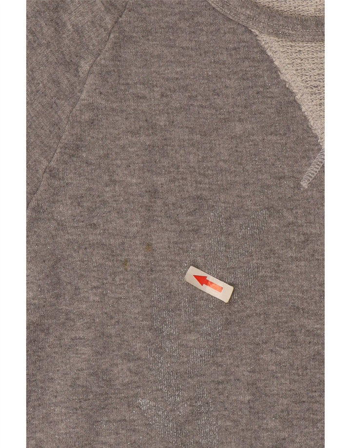 Fred Perry Γυναικείο T-Shirt Top UK 10 Small Grey Cotton