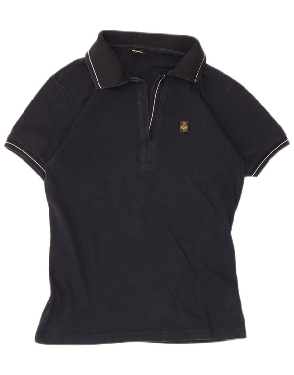 Refrigiwear Γυναικείο Πόλο Μπλουζάκι UK 14 Large Navy Blue