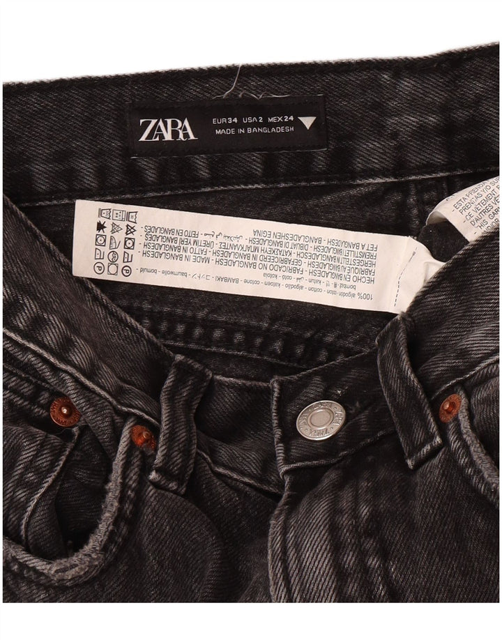 Zara γυναικεία τζιν ίσια κανονική εφαρμογή EU 34 2XS W24 L30 Grey Classic