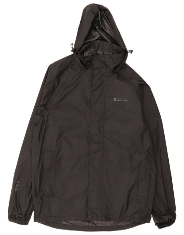 Ανδρικό μπουφάν βροχής με κουκούλα Mountain Warehouse UK 34 XS Black Nylon Sports