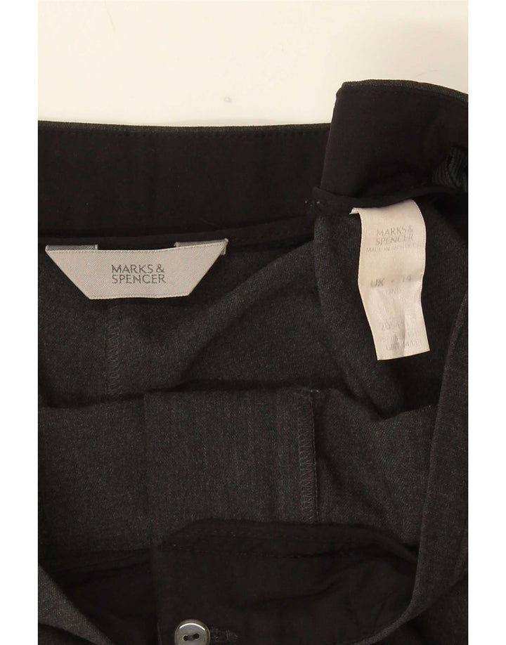Marks & Spencer Γυναικεία Bootcut Casual Παντελόνι UK 14 Large W32 L33 Grey
