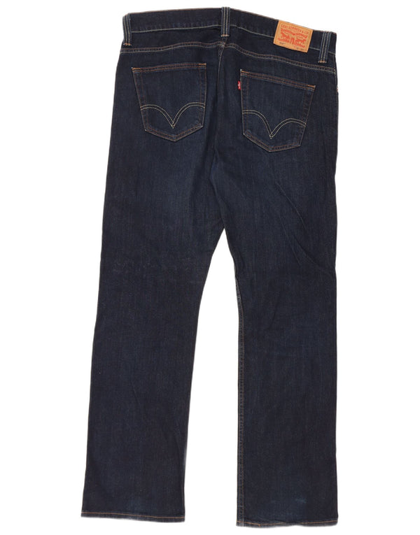 Levi's Mens 506 Straight Jeans W38 L32 Navy Blue Cotton