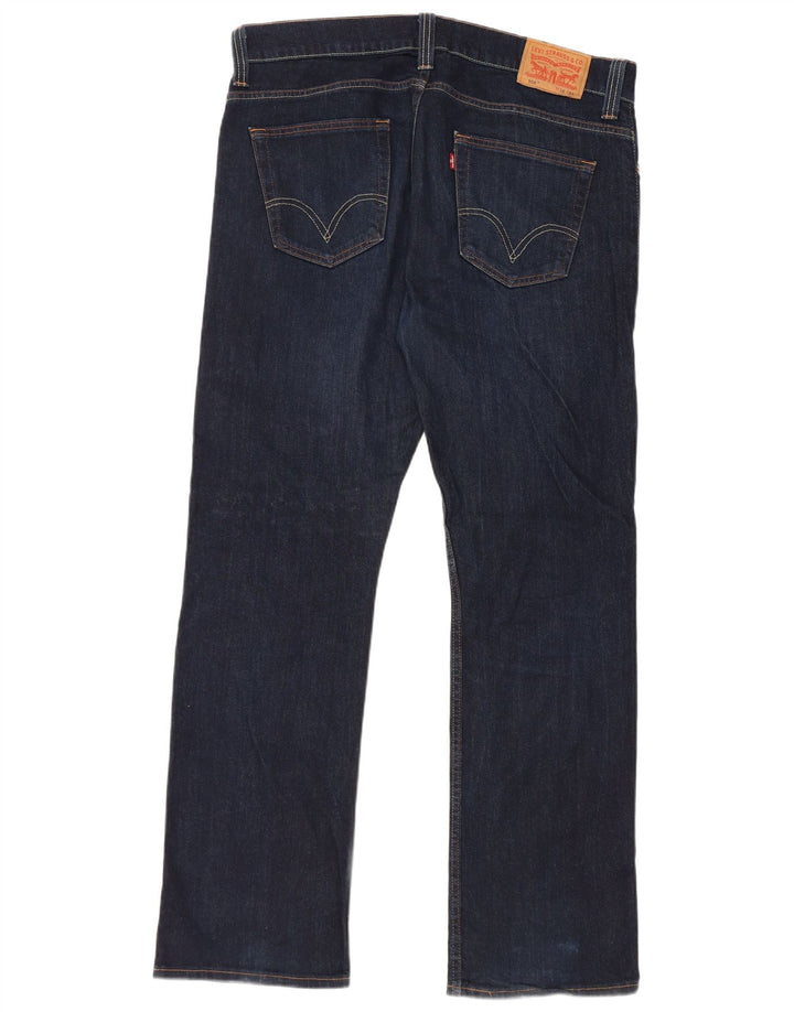 Levi's Mens 506 Straight Jeans W38 L32 Navy Blue Cotton