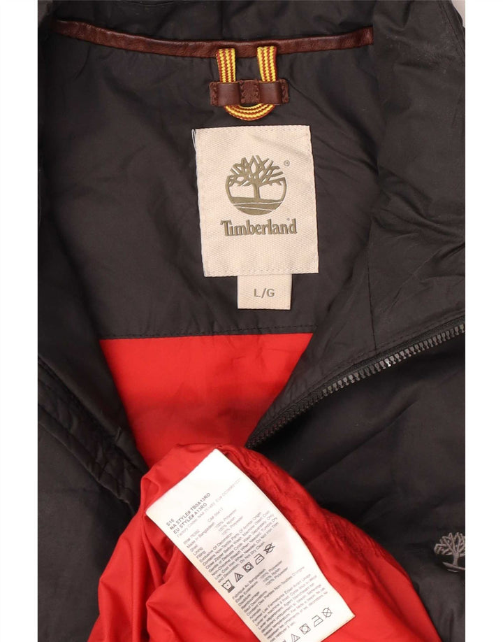 Timberland Mens Padded Gilet UK 40 Large Black Polyester