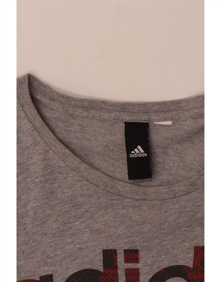 Ανδρικό γραφικό μπλουζάκι ADIDAS Top Small Grey