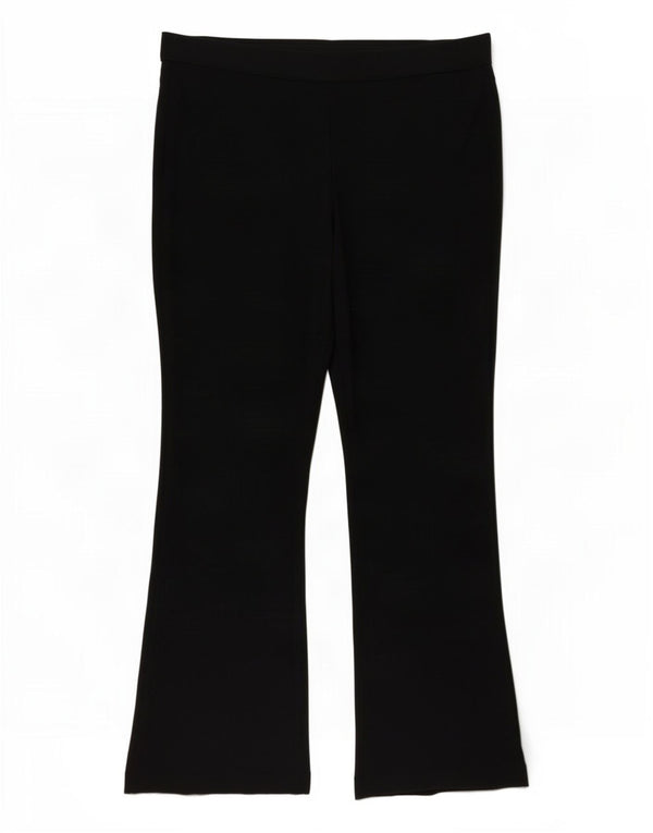 Marks & Spencer Γυναικεία Bootcut Casual Παντελόνι UK 18 XL W38 L27 Μαύρο