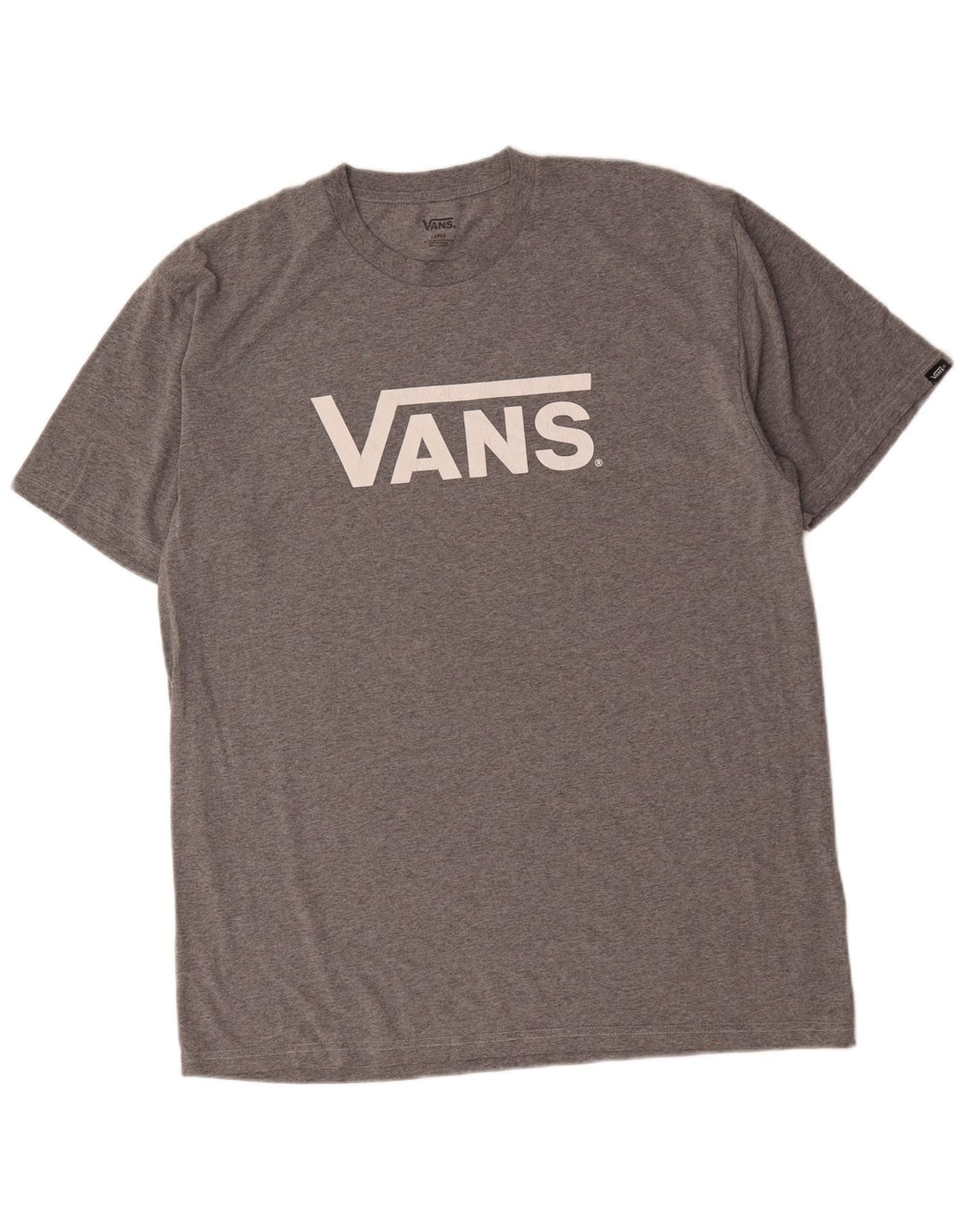Ανδρικό γραφικό T-Shirt Vans Top μεγάλο γκρι βαμβακερό