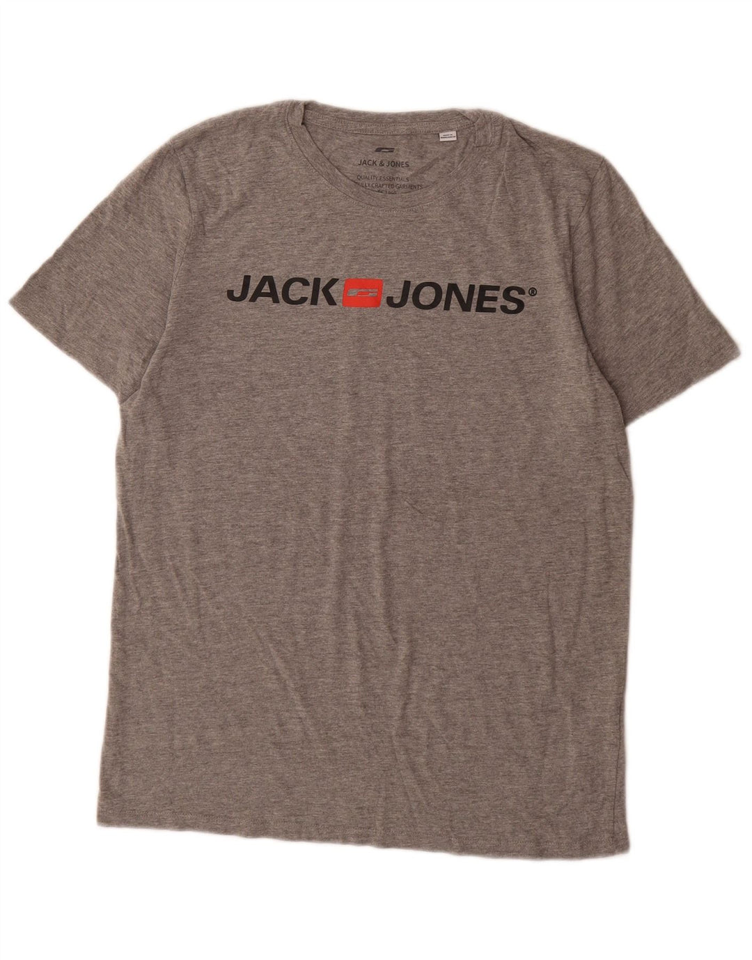 Jack & Jones Ανδρικό γραφικό T-Shirt Top μεγάλο γκρι βαμβακερό