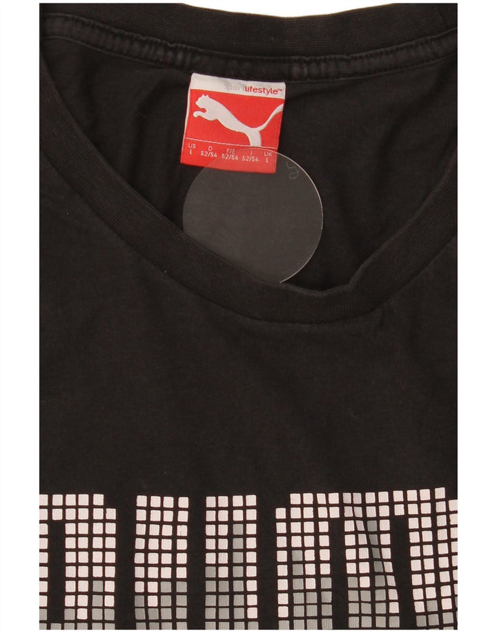 Ανδρικό γραφικό T-Shirt PUMA Top Large Μαύρο
