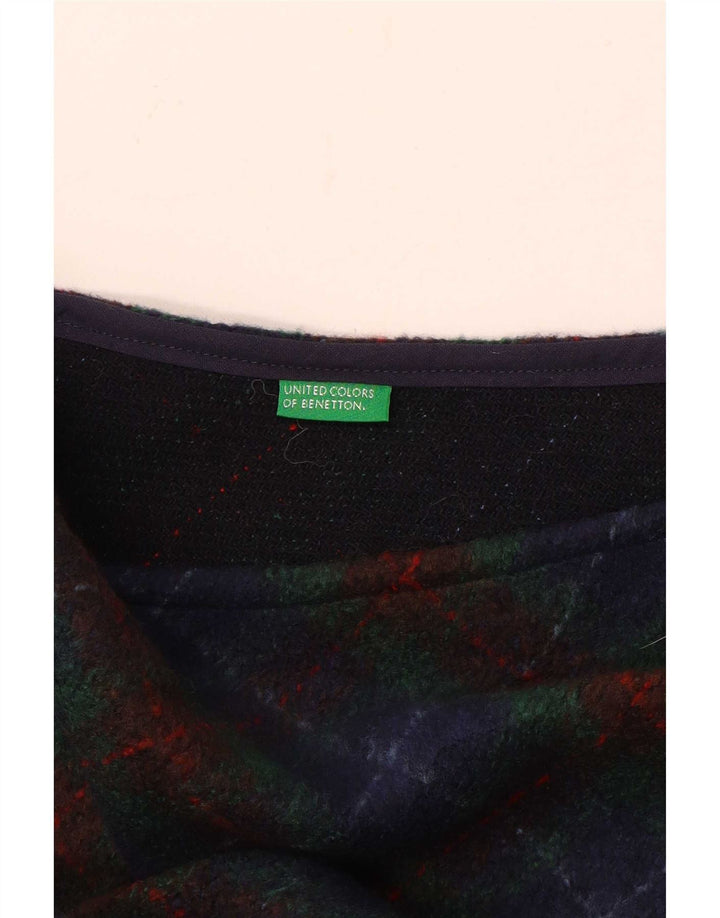 Γυναικεία Maxi Φούστα Benetton W28 Μεσαίο Μπλε Check