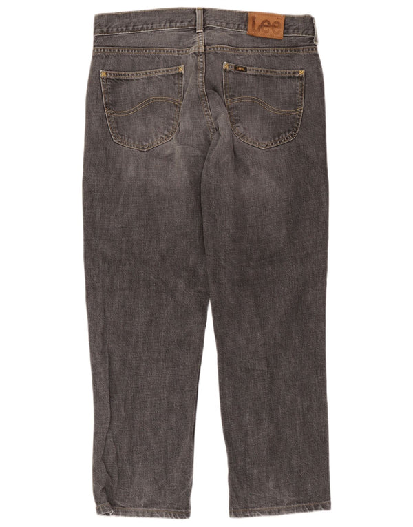 Lee Mens Seattle Straight Jeans W36 L28 Γκρι βαμβακερό