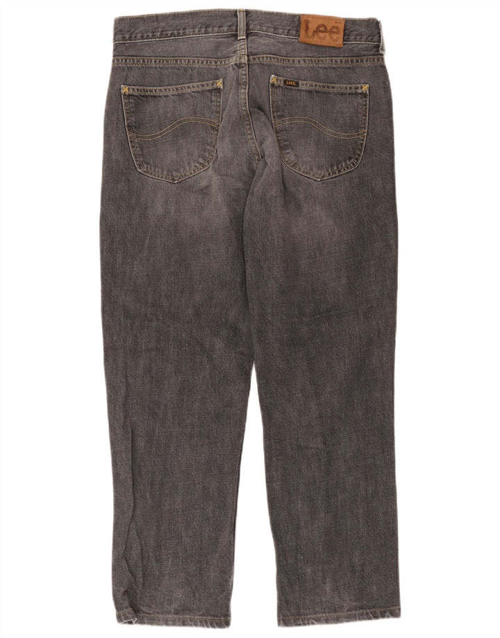 Lee Mens Seattle Straight Jeans W36 L28 Γκρι βαμβακερό