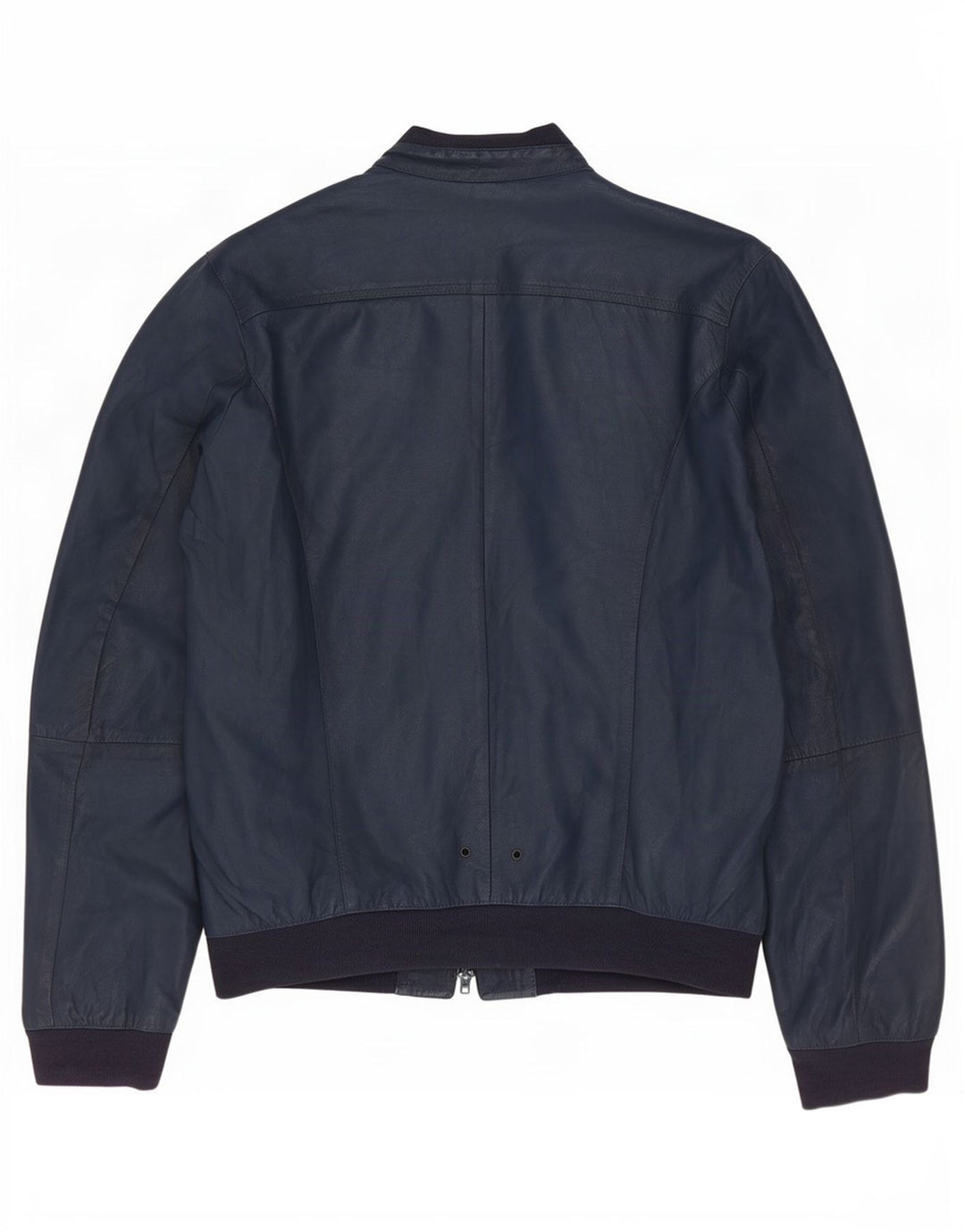 ΣΠΑΘΙ. 6.6.44 Ανδρικό Bomber Δερμάτινο Μπουφάν IT 52 Large Navy Blue