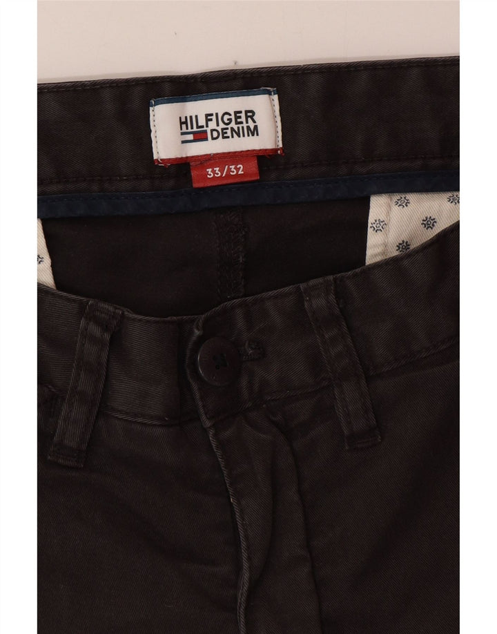 TOMMY HILFIGER Ανδρικό ίσιο παντελόνι Chino W33 L32 Γκρι βαμβακερό
