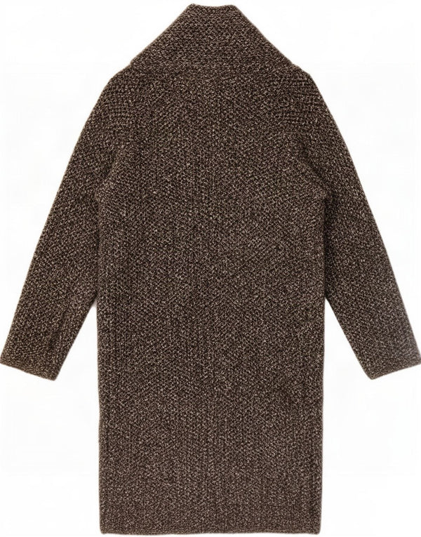 Zara Γυναικείο Oversized Ανοιχτό Πανωφόρι UK 10 Small Grey Acrylic