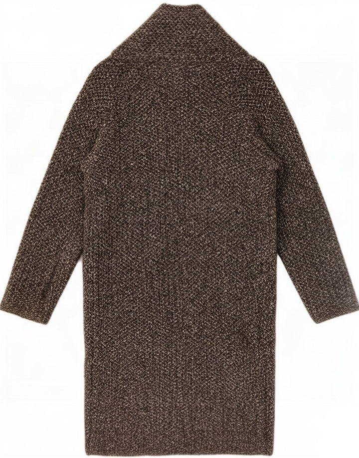 Zara Γυναικείο Oversized Ανοιχτό Πανωφόρι UK 10 Small Grey Acrylic