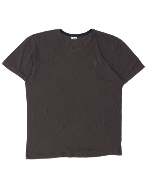 Ανδρικό T-Shirt Fila Top Μεσαίο γκρι βαμβακερό