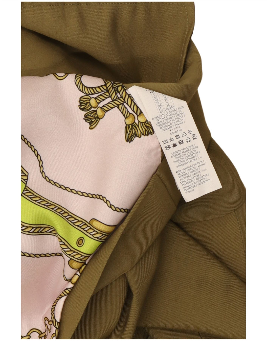 Anna Molinari Γυναικείο σακάκι με διπλό στήθος UK 10 Small Khaki