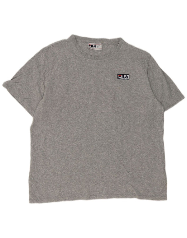 Ανδρικό T-Shirt Fila Top Large Grey Flecked Cotton