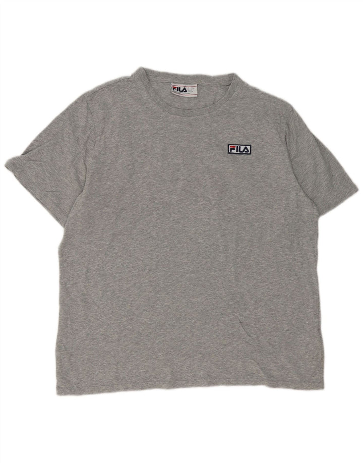 Ανδρικό T-Shirt Fila Top Large Grey Flecked Cotton
