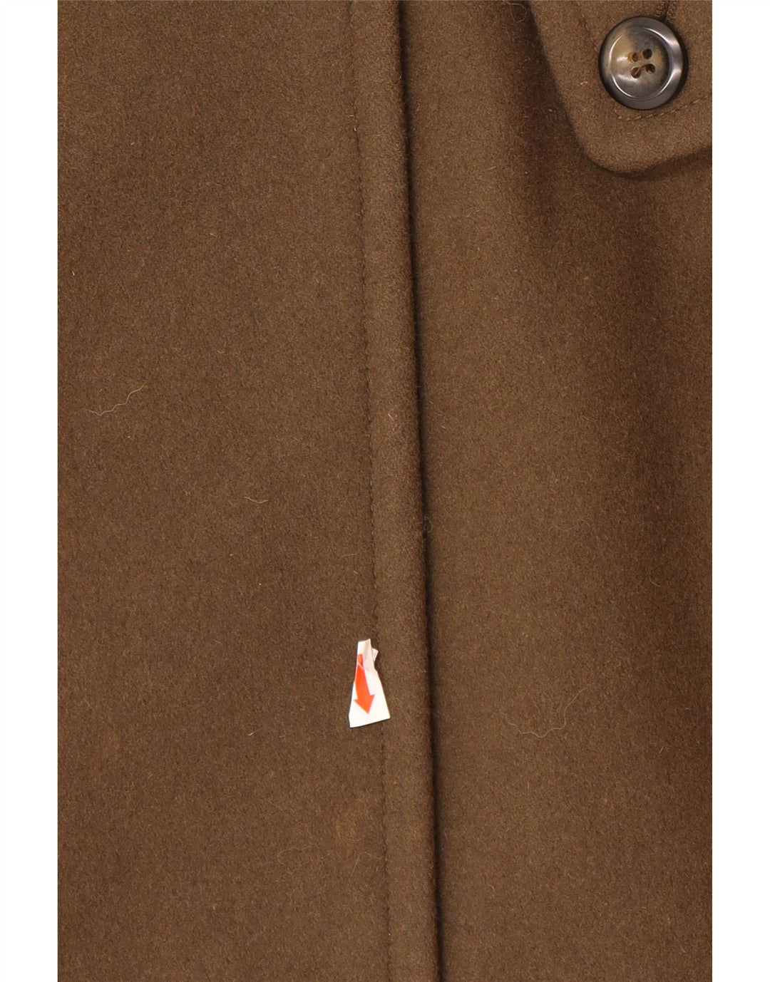 BENETTON Γυναικείο Παλτό UK 8 Μικρό Καφέ Μαλλί