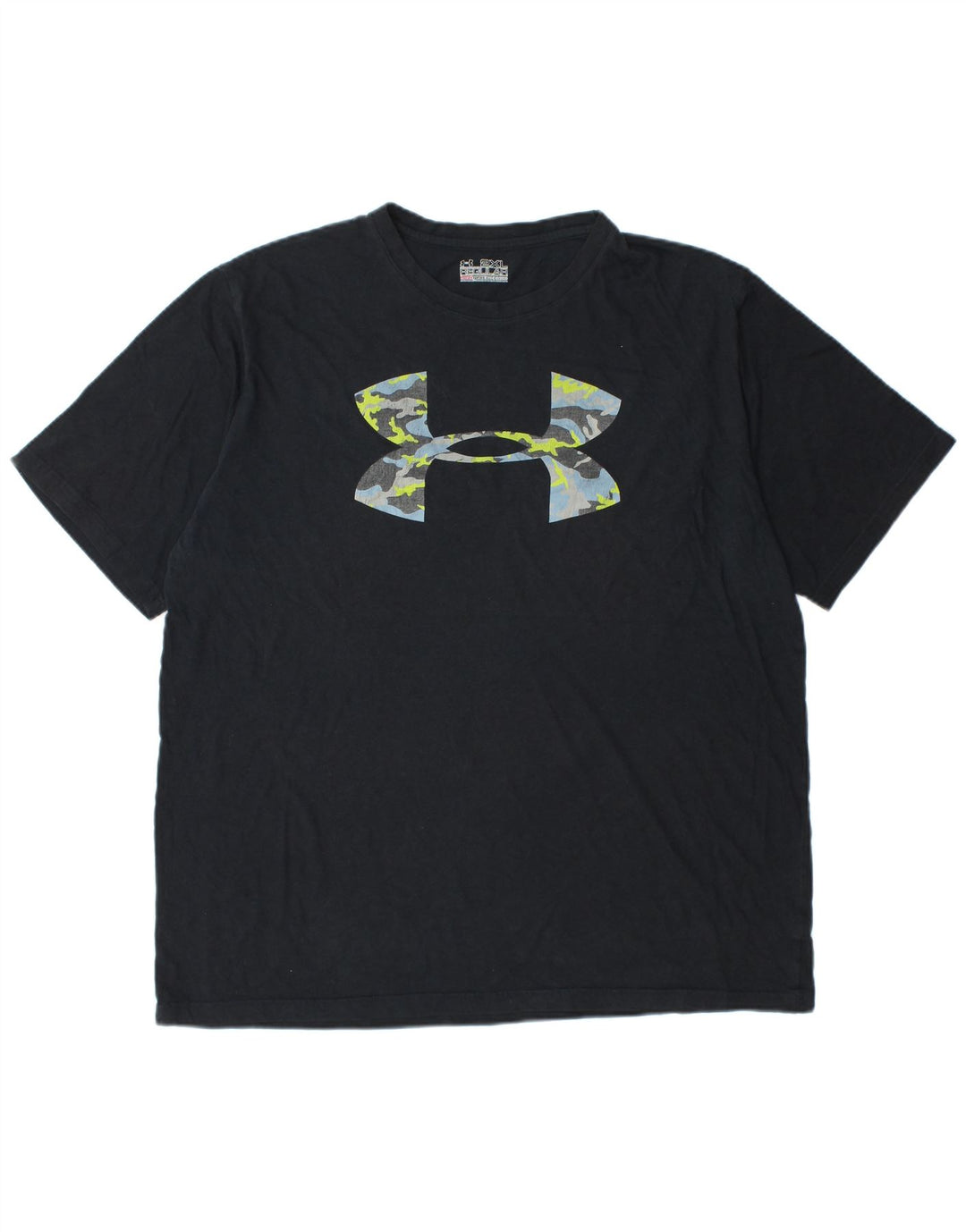 Γραφικό μπλουζάκι UNDER Armour Ανδρικό Heat Gear Regular Fit Top 2XL Μαύρο