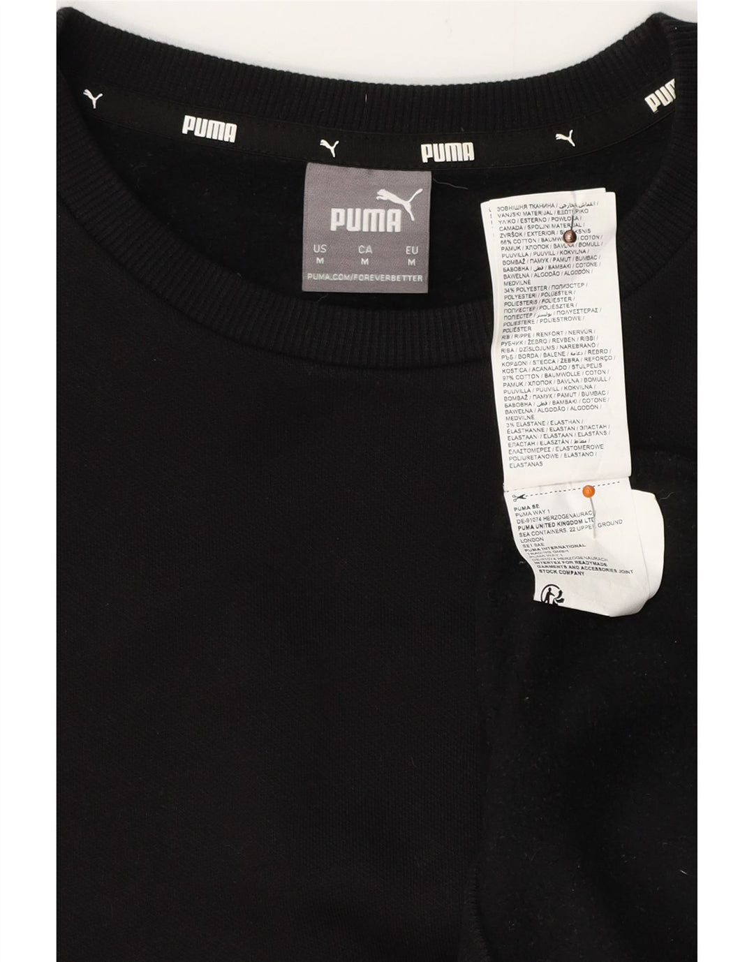 Ανδρικό φούτερ PUMA Jumper Μεσαίο μαύρο βαμβακερό