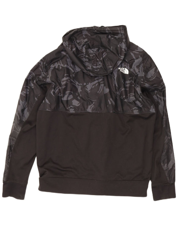 Ανδρικό πουλόβερ με κουκούλα με φερμουάρ North Face Μεγάλο Μαύρο Καμουφλάζ