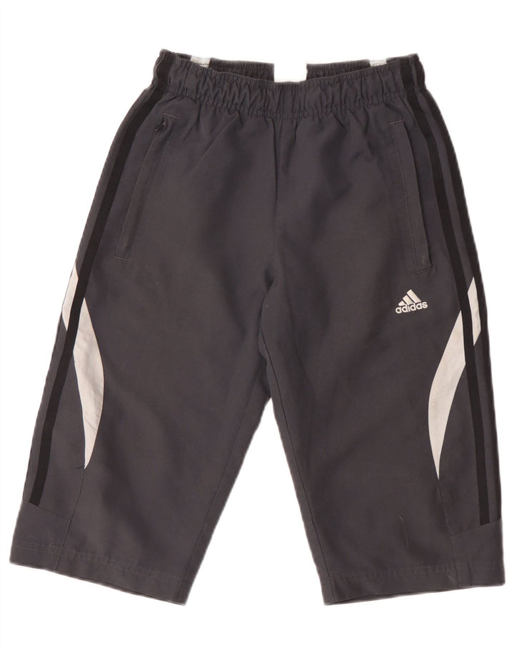 Αθλητικά σορτς Adidas Boys Bermuda 9-10 ετών γκρι πολυεστέρας