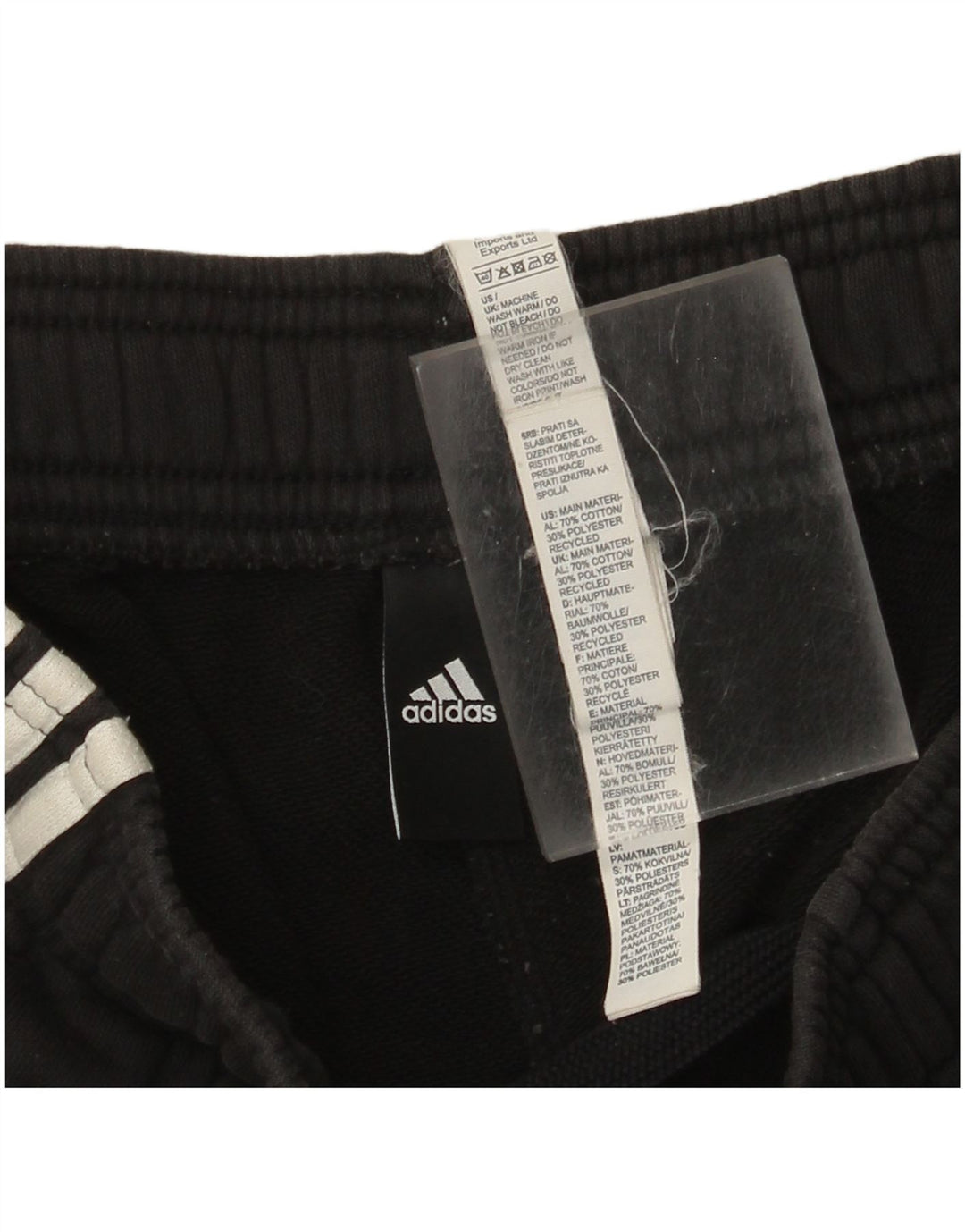 Ανδρική αθλητική φόρμα Adidas Παντελόνι μεγάλο μαύρο βαμβακερό