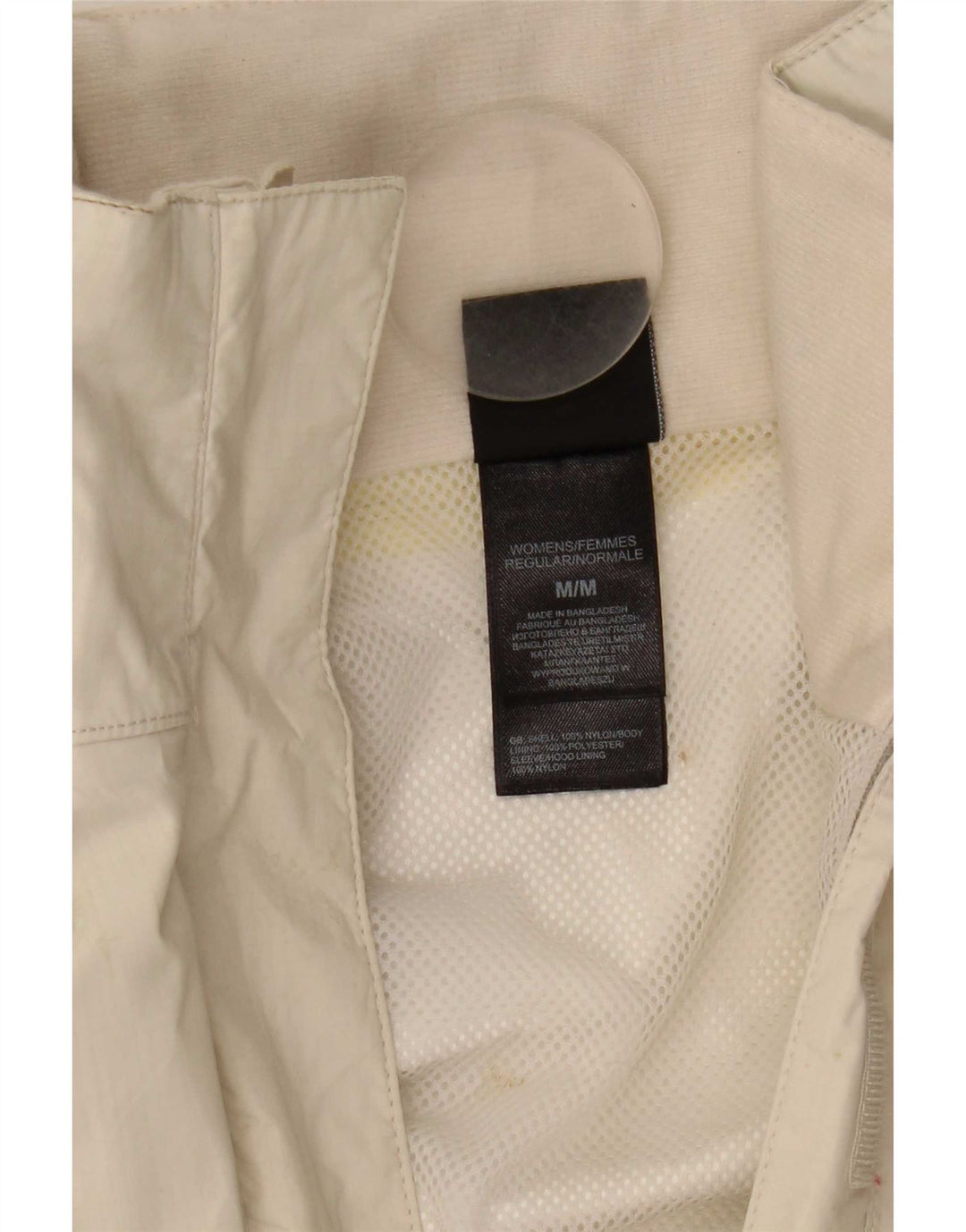 The North Face γυναικείο μπουφάν βροχής με κουκούλα UK 14 Medium White Nylon