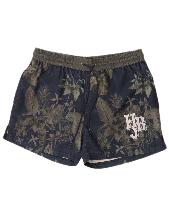 Ανδρικό γραφικό σορτς κολύμβησης Harmont & Blaine Medium Navy Blue Floral