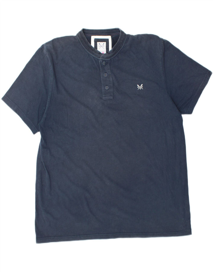CREW CLOTHING Ανδρικό πουκάμισο polo 2XL Navy Blue Cotton