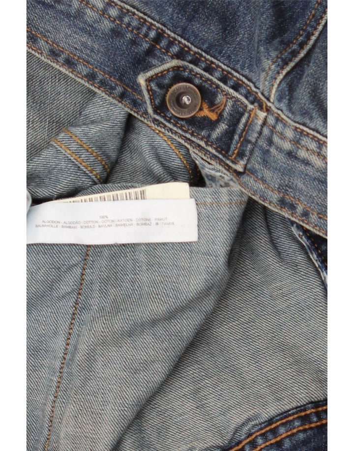 Massimo Dutti Γυναικείο Τζιν Μπουφάν UK 14 Μεγάλο Μπλε Βαμβακερό
