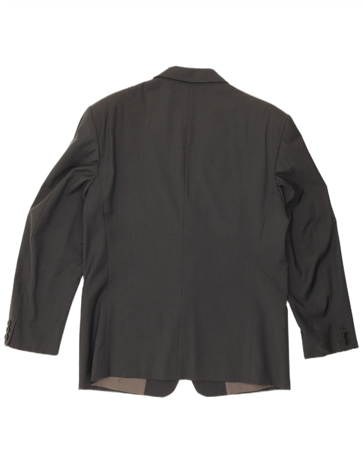 Trussardi Ανδρικό σακάκι σακάκι με 2 κουμπιά IT 52 XL Γκρι παρθένο μαλλί