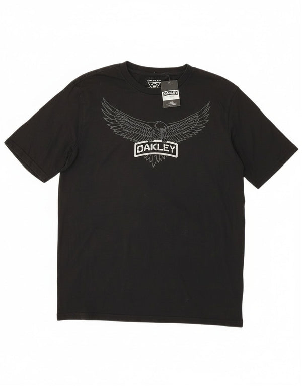 Ανδρικό T-Shirt γραφικό Oakley Top Medium Μαύρο