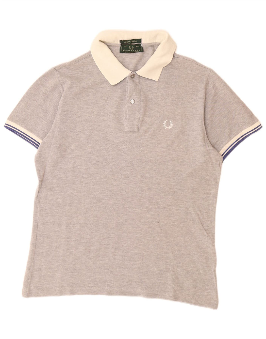 FRED PERRY Ανδρικό πουκάμισο πόλο μεσαίου γκρι βαμβακερό