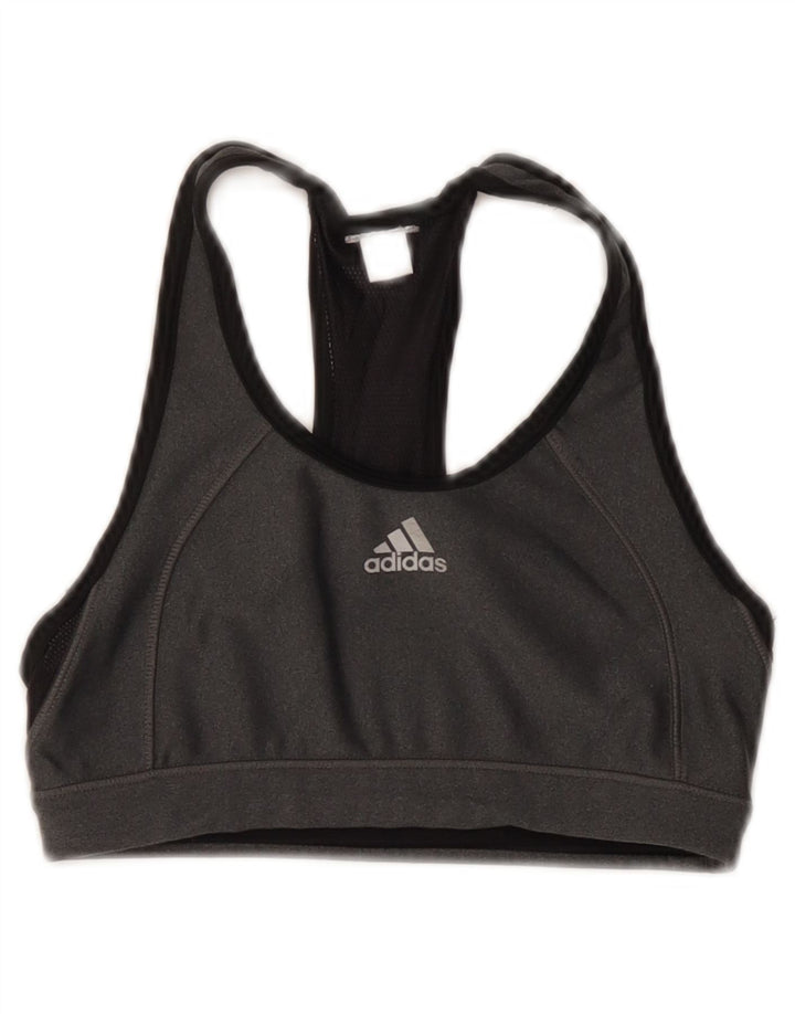 Γυναικείο Αθλητικό Σουτιέν Adidas Γραφικό Γιλέκο Τοπ Μικρό Γκρι