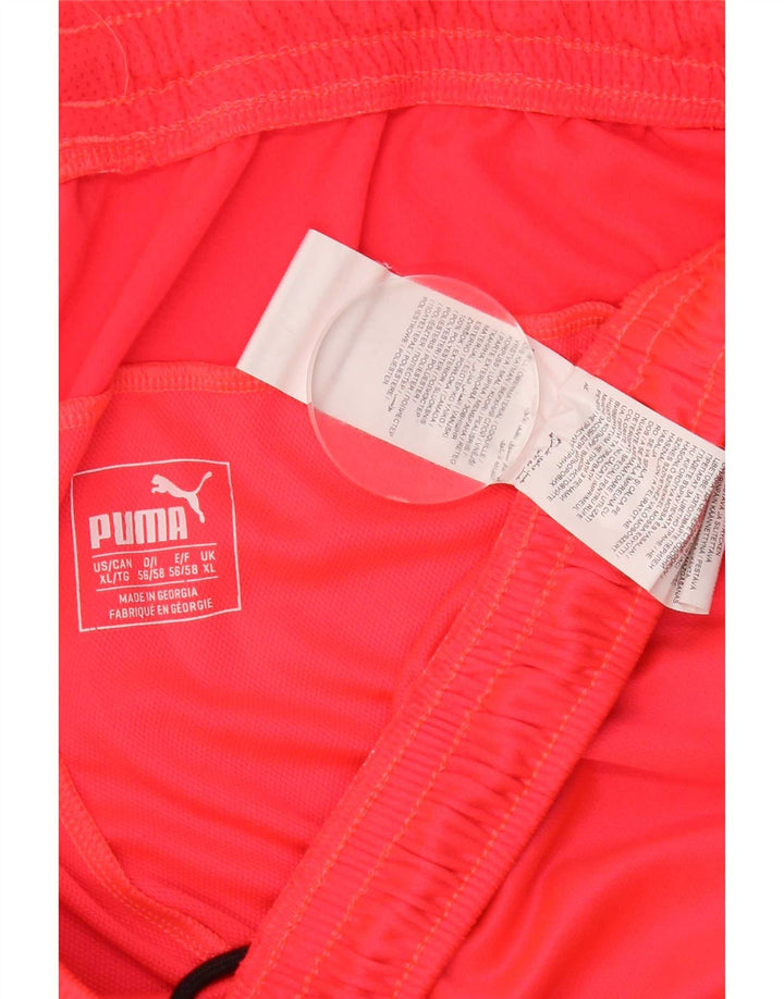 Ανδρικό αθλητικό σορτς Puma XL με κόκκινα στίγματα από πολυεστέρα