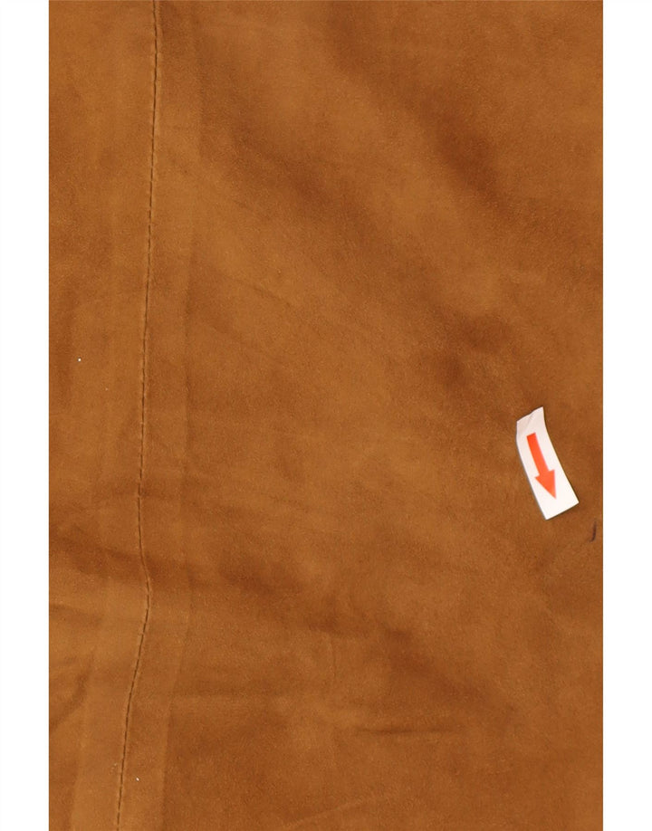 Vintage Γυναικείο Σουέντ Πανωφόρι IT 50 XL Καφέ Δερμάτινο