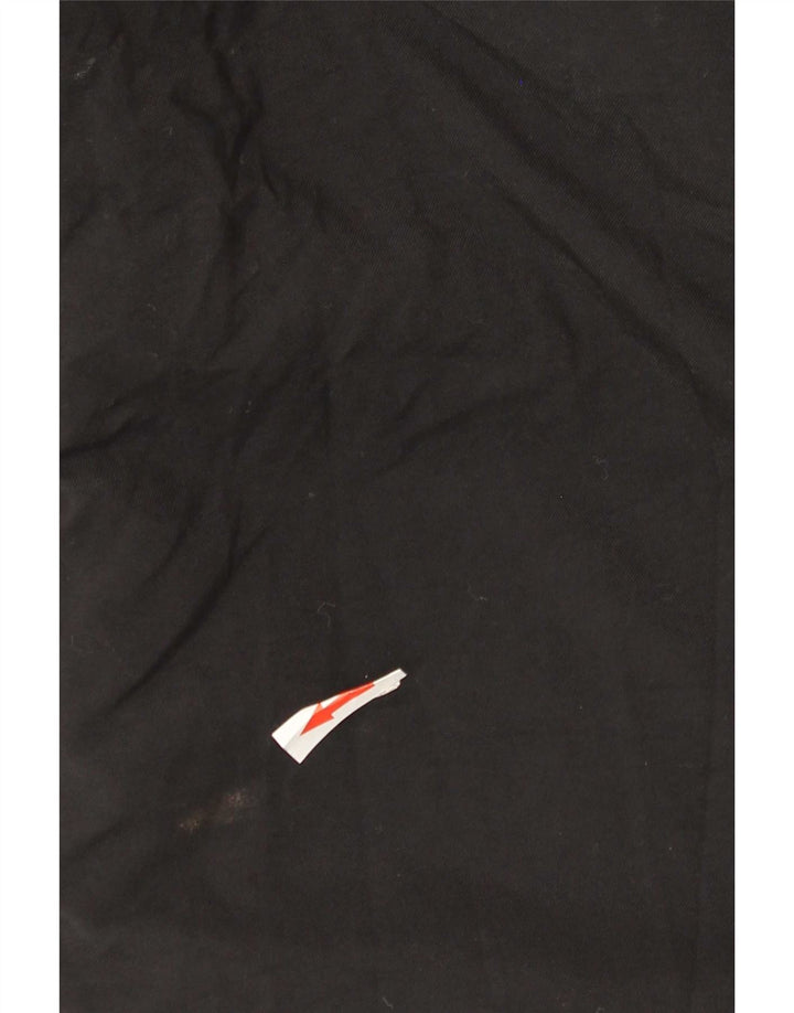 Ανδρικό μπουφάν Nike με κουκούλα με επένδυση UK 42/44 μεγάλο μαύρο πολυεστέρα