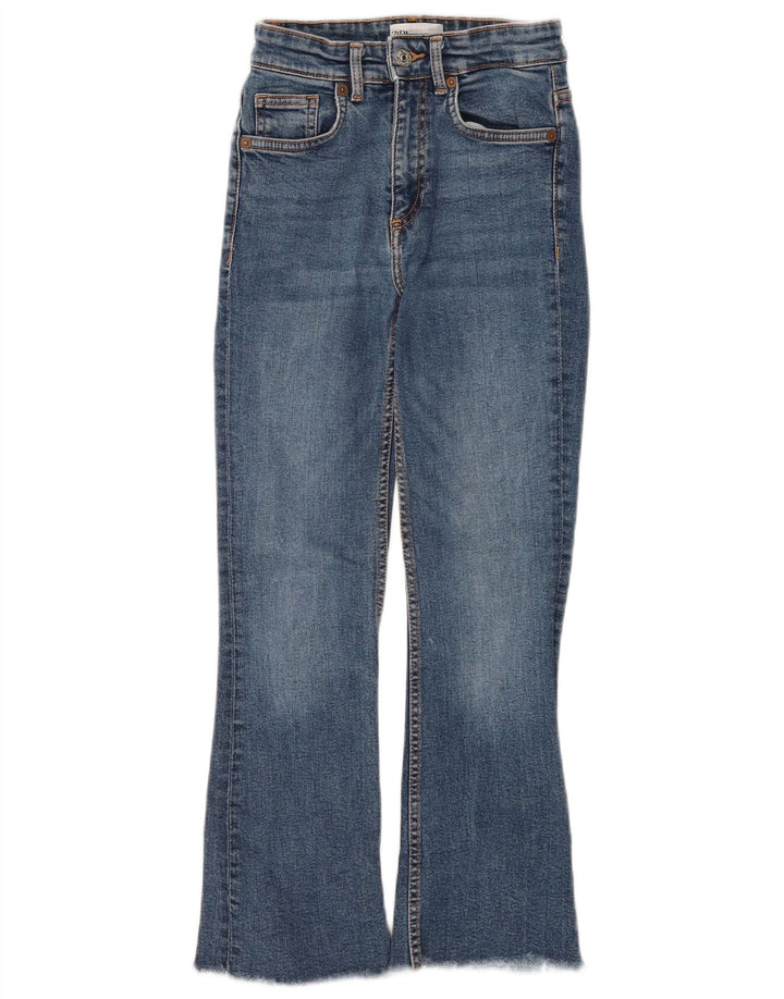 Zara Γυναικείο Τζιν μποτάκι EU 34 2XS W24 L26 Μπλε