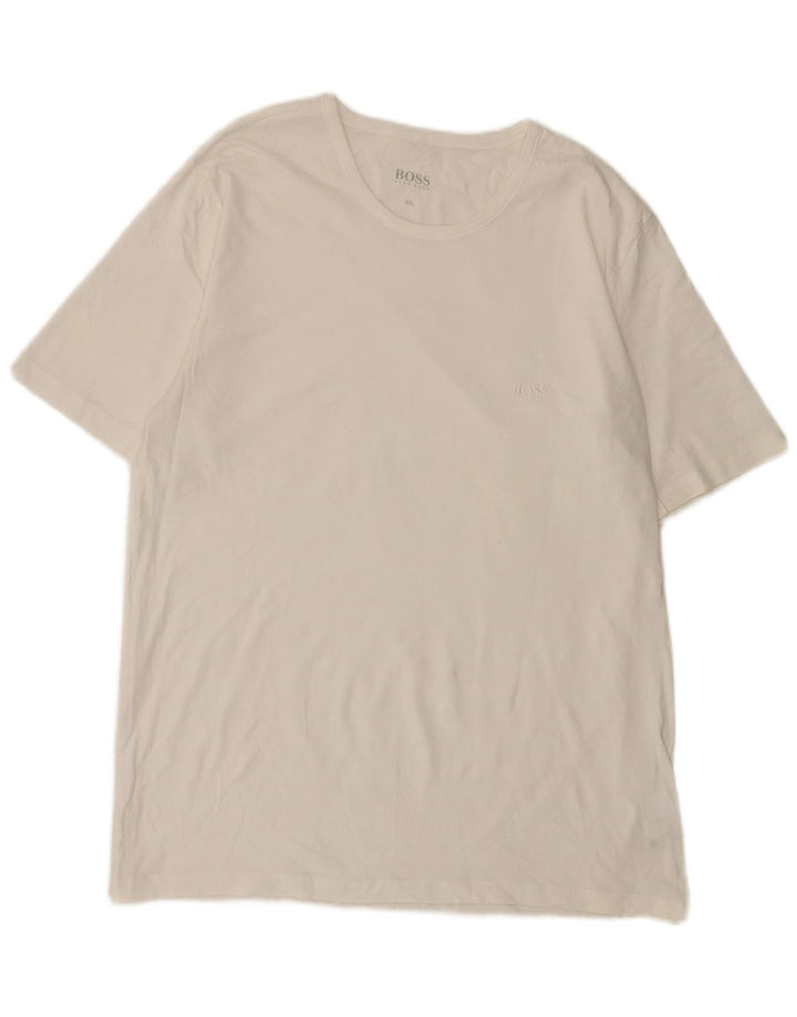 Ανδρικό T-Shirt Hugo Boss Top 2XL Λευκό βαμβακερό